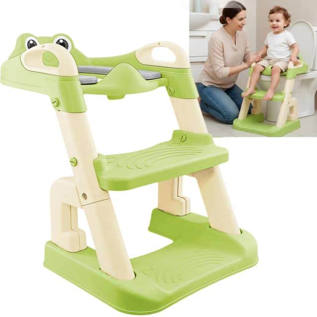 Reductor WC Ergonomic pentru Copii cu Scăunel