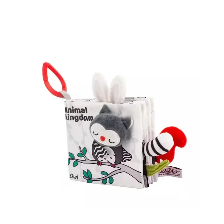 Carte senzoriala educativa moale, material textil, model bufnita