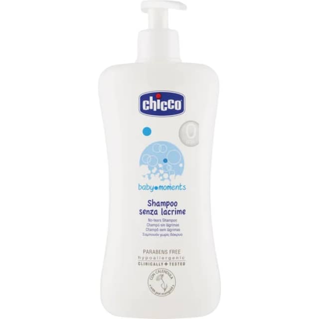 Sampon fara lacrimi Chicco Baby Moments, 500 ml, 0 luni+