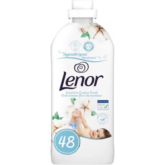 Balsam de rufe Lenor Sensitive, 1.2L, 48 spalari