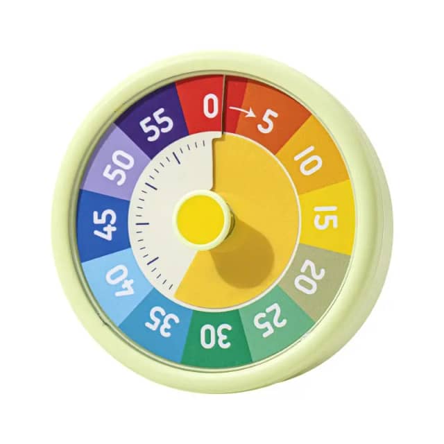 Timer vizual pentru copii cu cronometru și alarme colorate